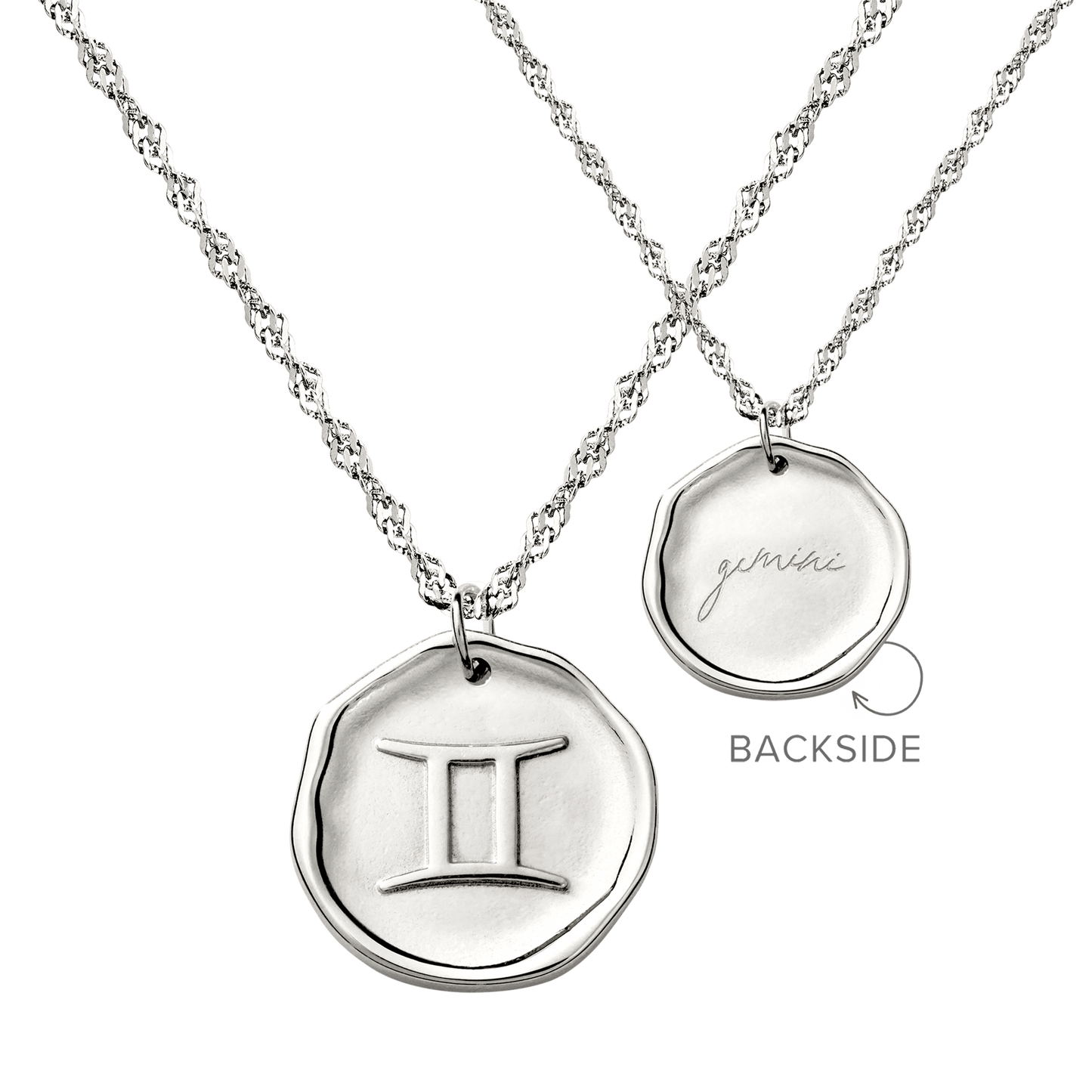 Zodiac Collana - Gemelli Argento