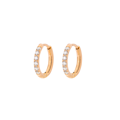 Glimmer Hoops Small Oro Rosa