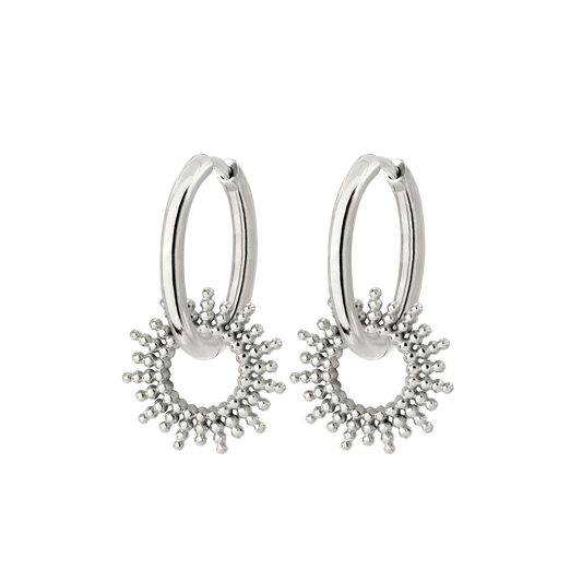 Sunny Hoop Set Medium Argento