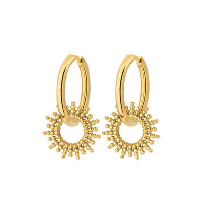 Sunny Hoop Set Medium Oro