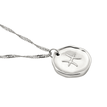 Zodiac Collana - Pesci Argento