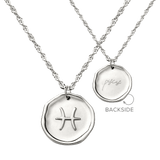Zodiac Collana - Pesci Argento