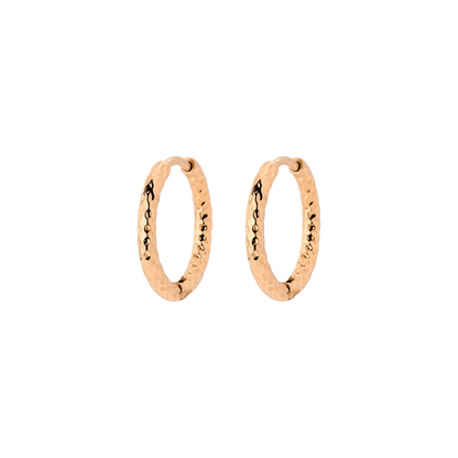 Prism Hoops Small Oro Rosa