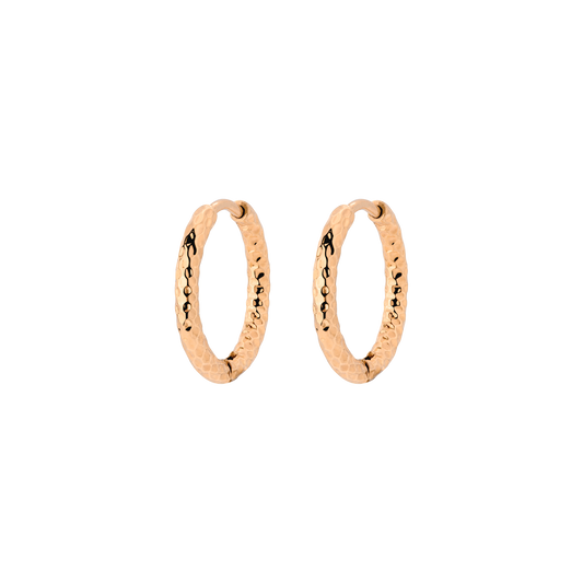Prism Hoops Small Oro Rosa