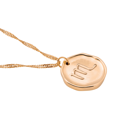 Zodiac Collana - Scorpione Oro Rosa