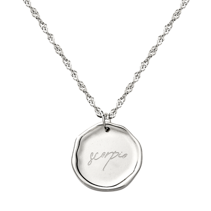 Zodiac Collana - Scorpione Argento