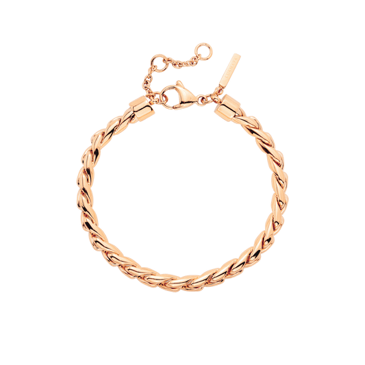 Spiral Links Bracciale Oro Rosa