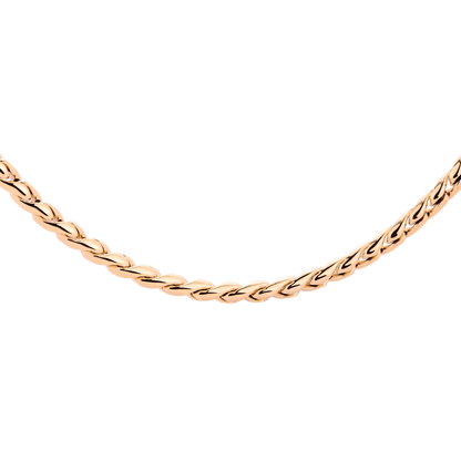 Spiral Links Collana Oro Rosa