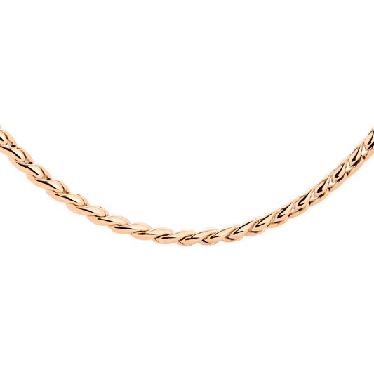 Spiral Links Collana Oro Rosa