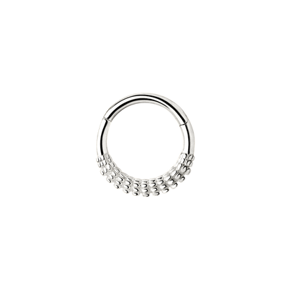 Striped Piercing Argento