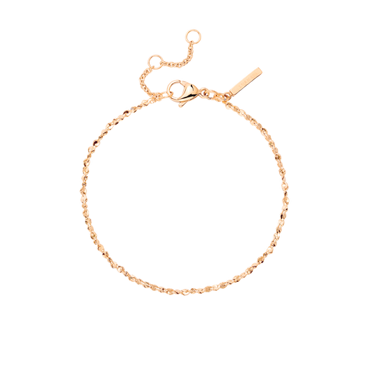 Tinsel Chain Bracciale Oro Rosa