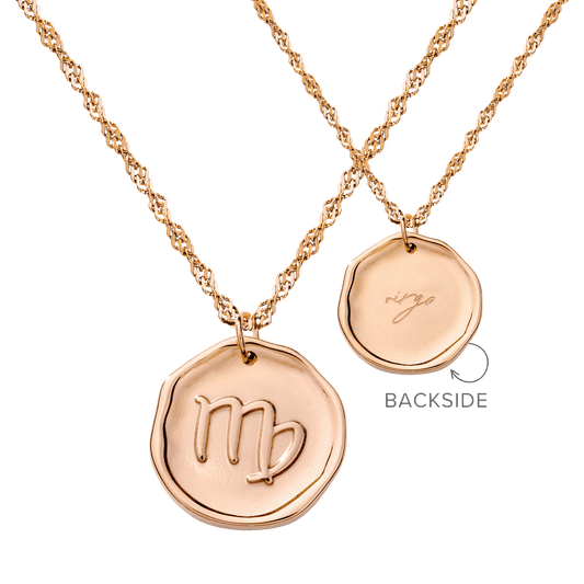 Zodiac Collana - Vergine Oro Rosa