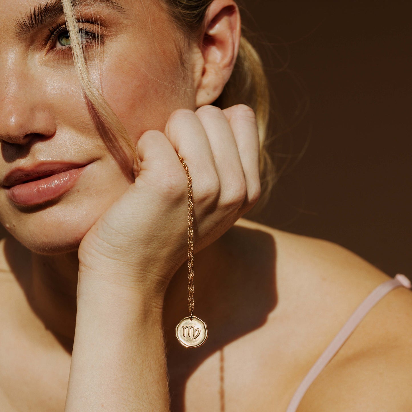 Zodiac Collana - Vergine Oro Rosa