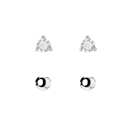 Delicate Bead Orecchini Bundle Argento