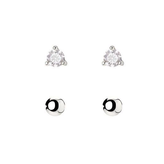 Delicate Bead Orecchini Bundle Argento