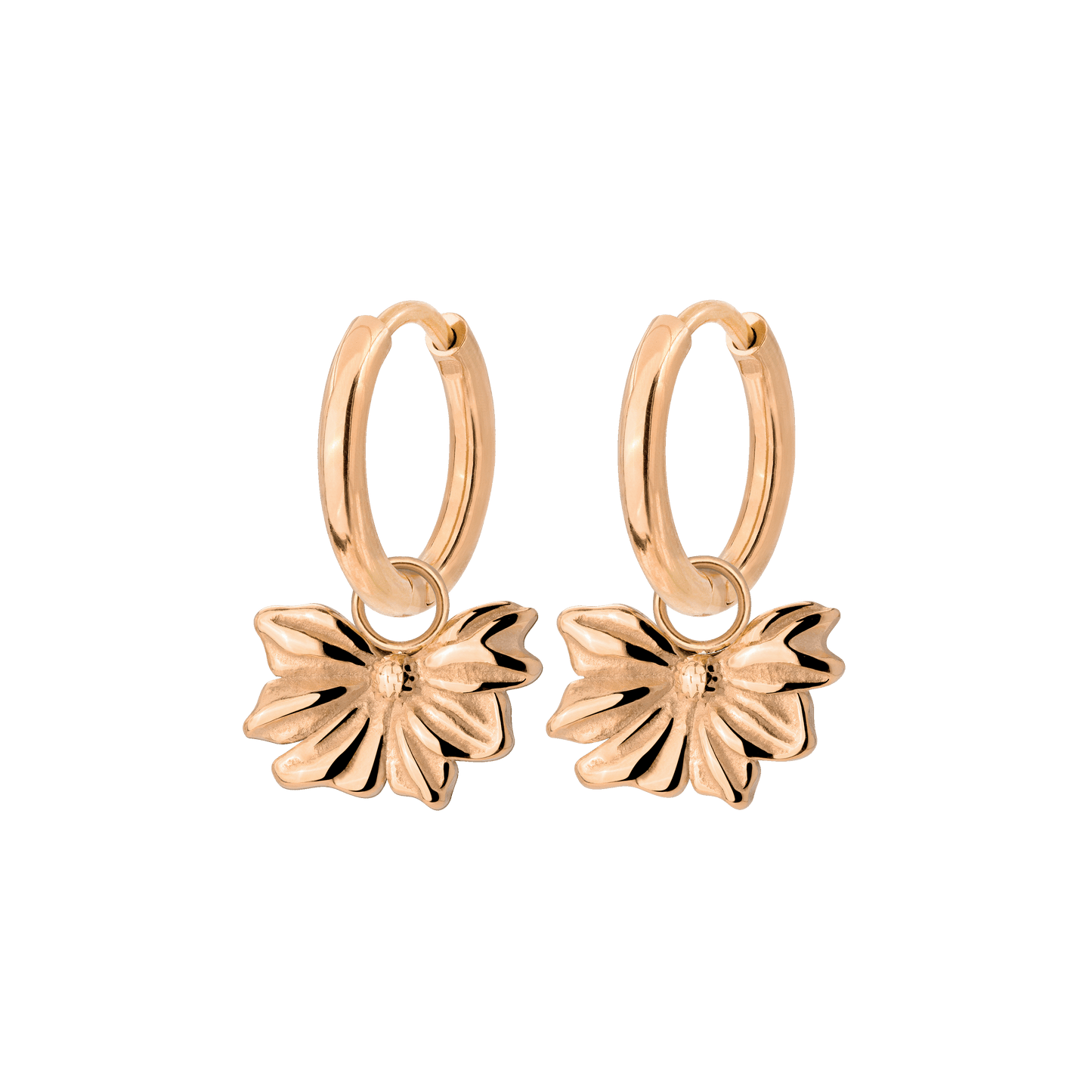 Eternal Bloom Hoop Set Small Oro Rosa