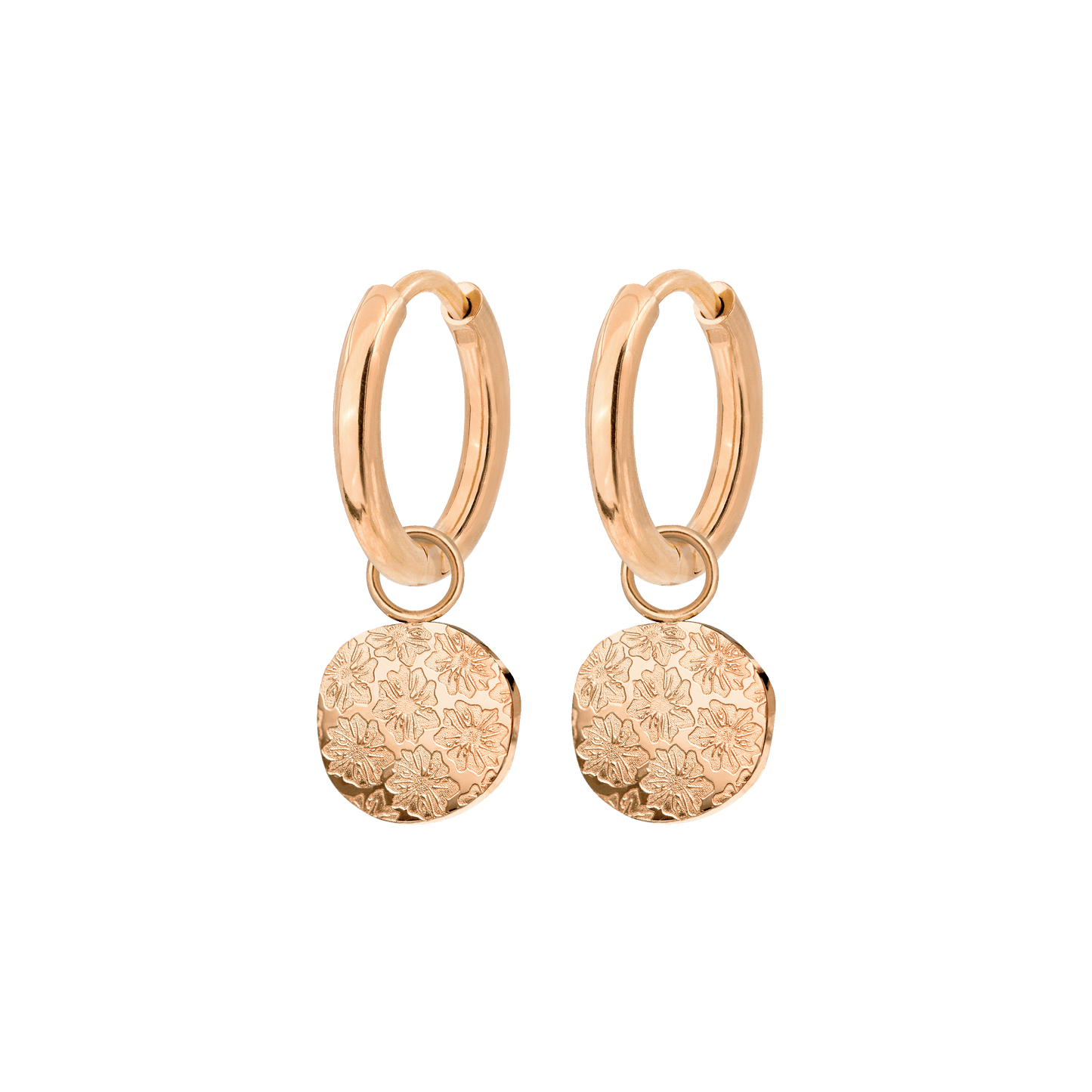 Everbloom Hoop Set Small Oro Rosa