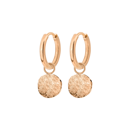 Everbloom Hoop Set Small Oro Rosa