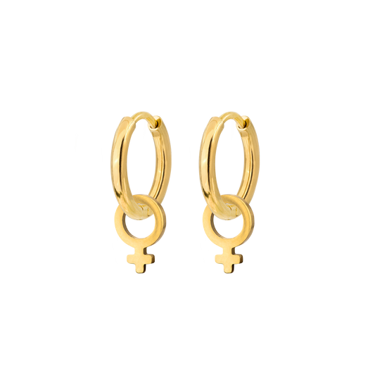 Female Icon Hoop Set Small Oro