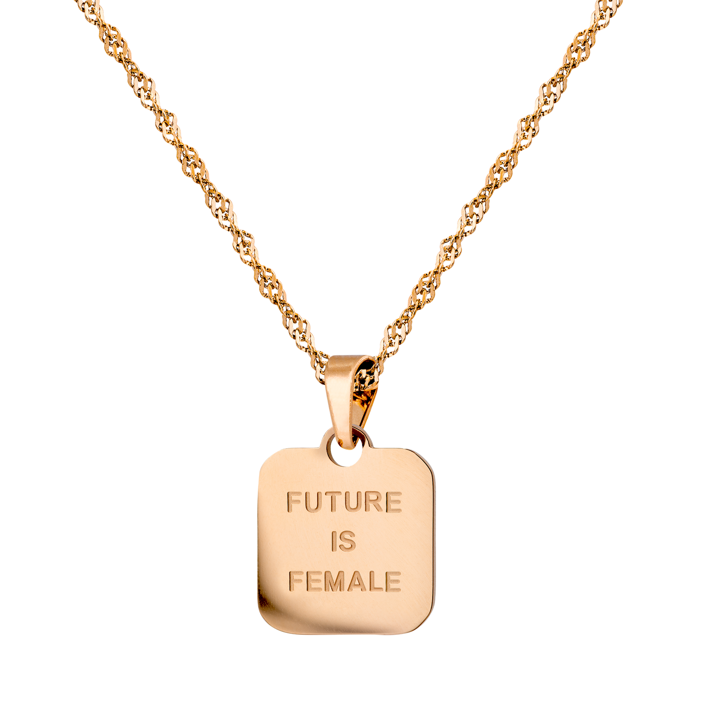 Future is female Collana Oro Rosa