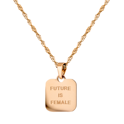 Future is female Collana Oro Rosa