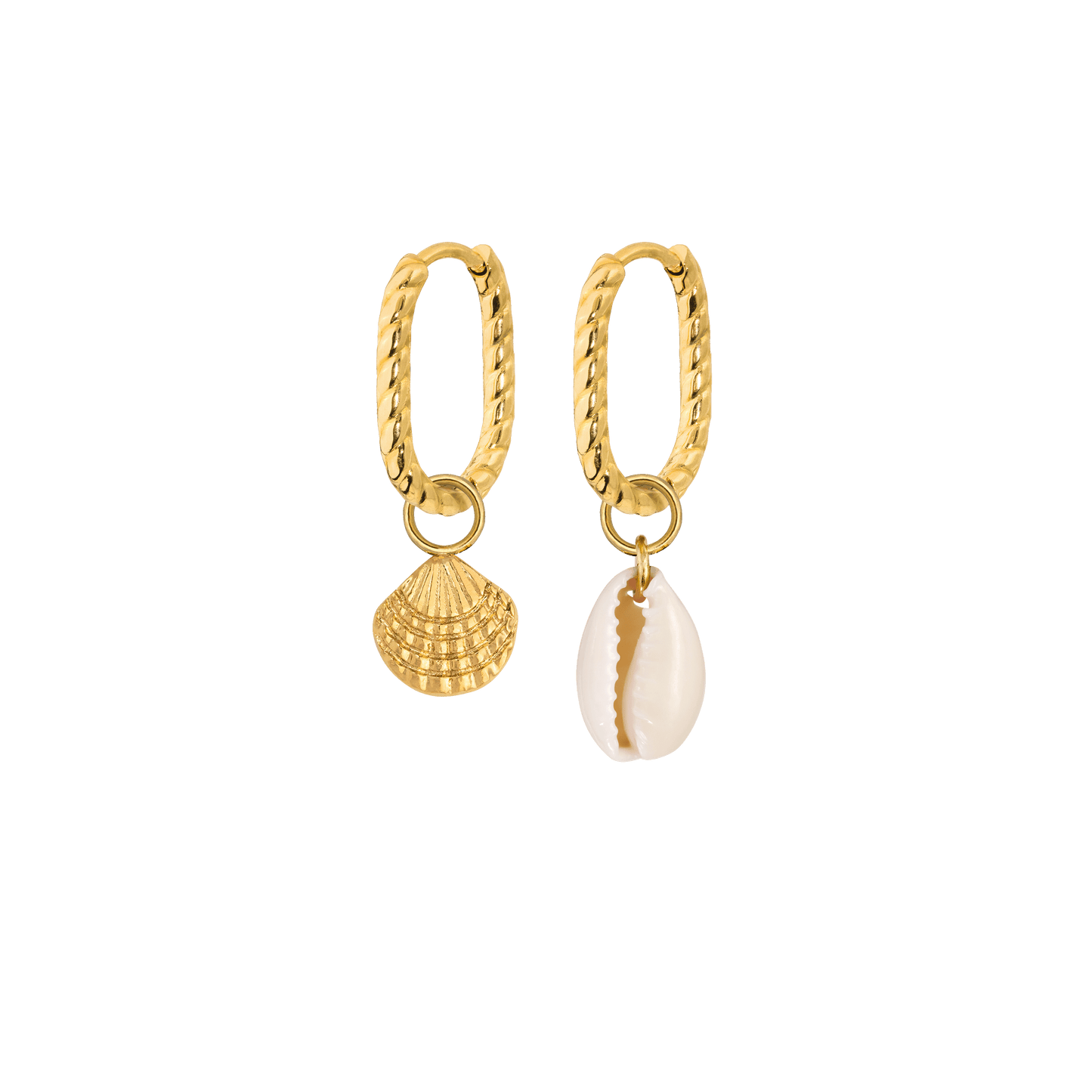 Oval Twisted Hoop Set Baby