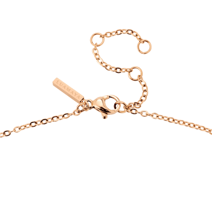 Solitaire Stone Choker Oro Rosa