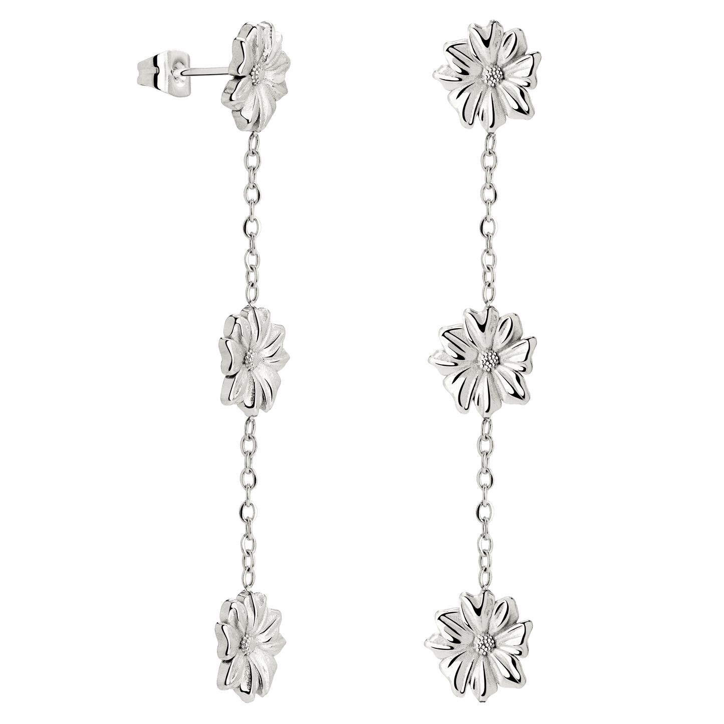 Petal Fall Orecchini Argento