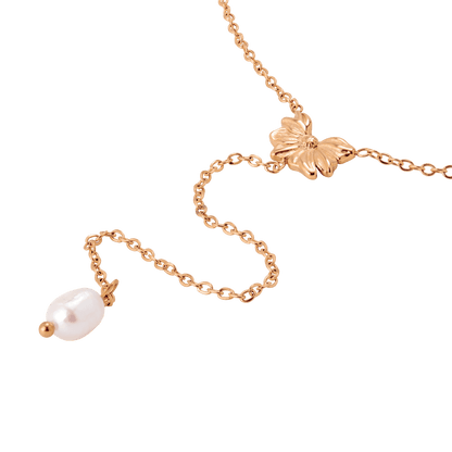 Petal Pearl Collana Y Oro Rosa