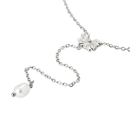 Petal Pearl Collana Y Argento
