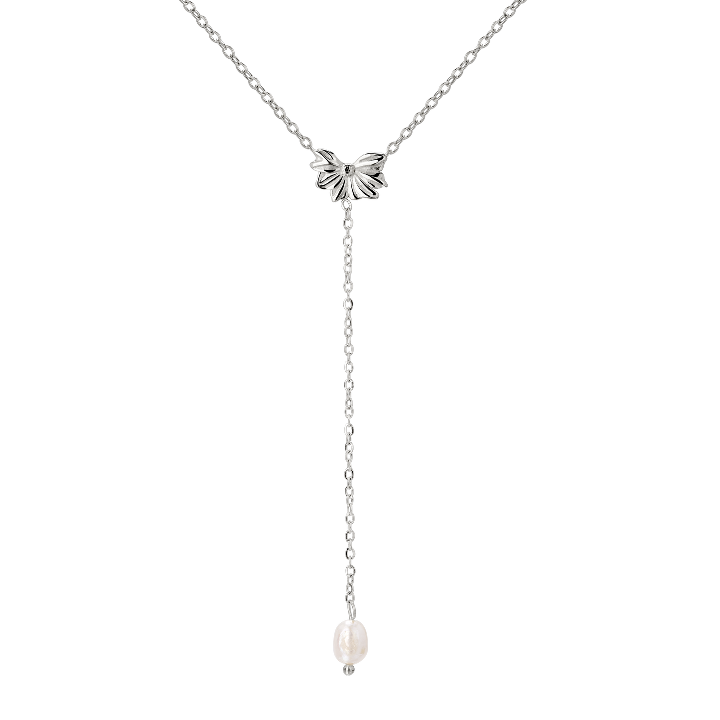 Petal Pearl Collana Y Argento