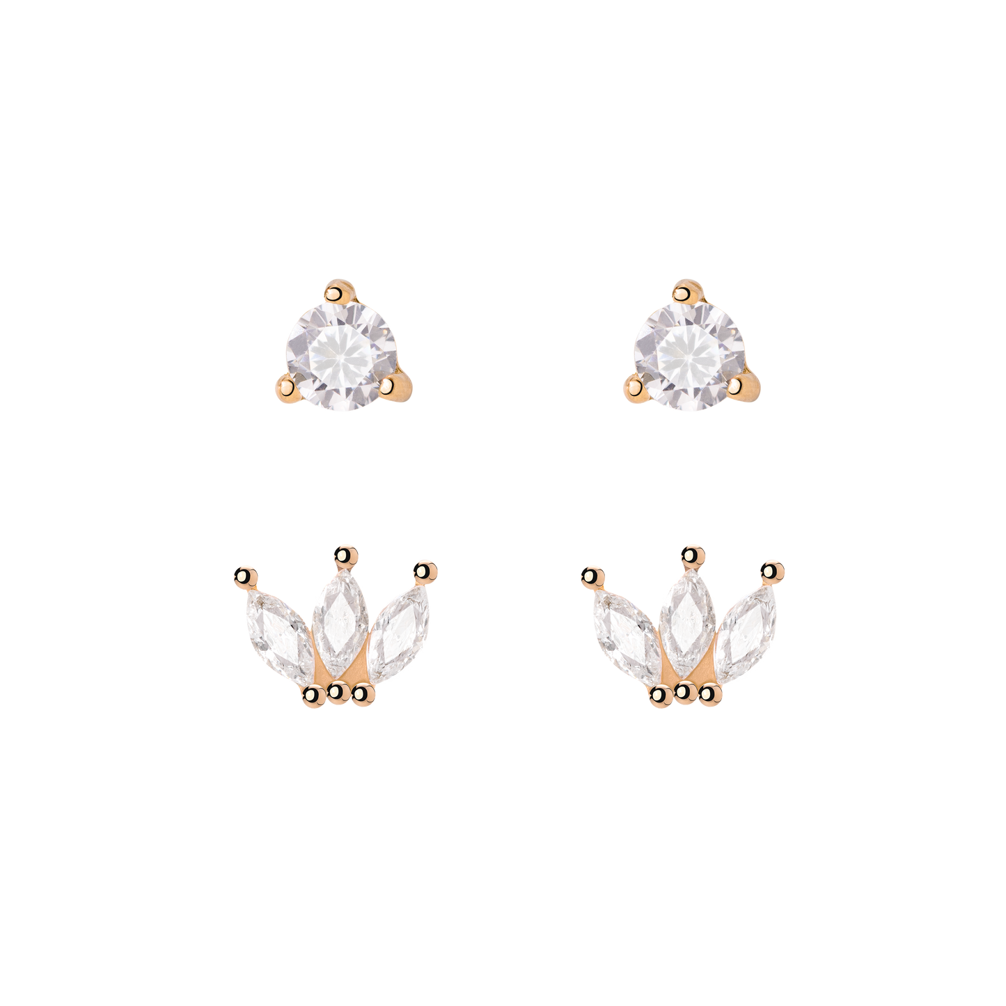 Royalty Orecchini Bundle Oro Rosa