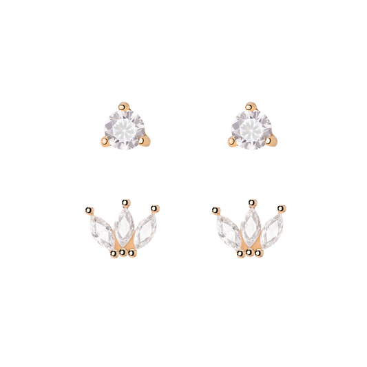 Royalty Orecchini Bundle Oro Rosa