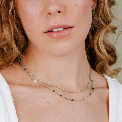 Timeless Ties Collana Argento
