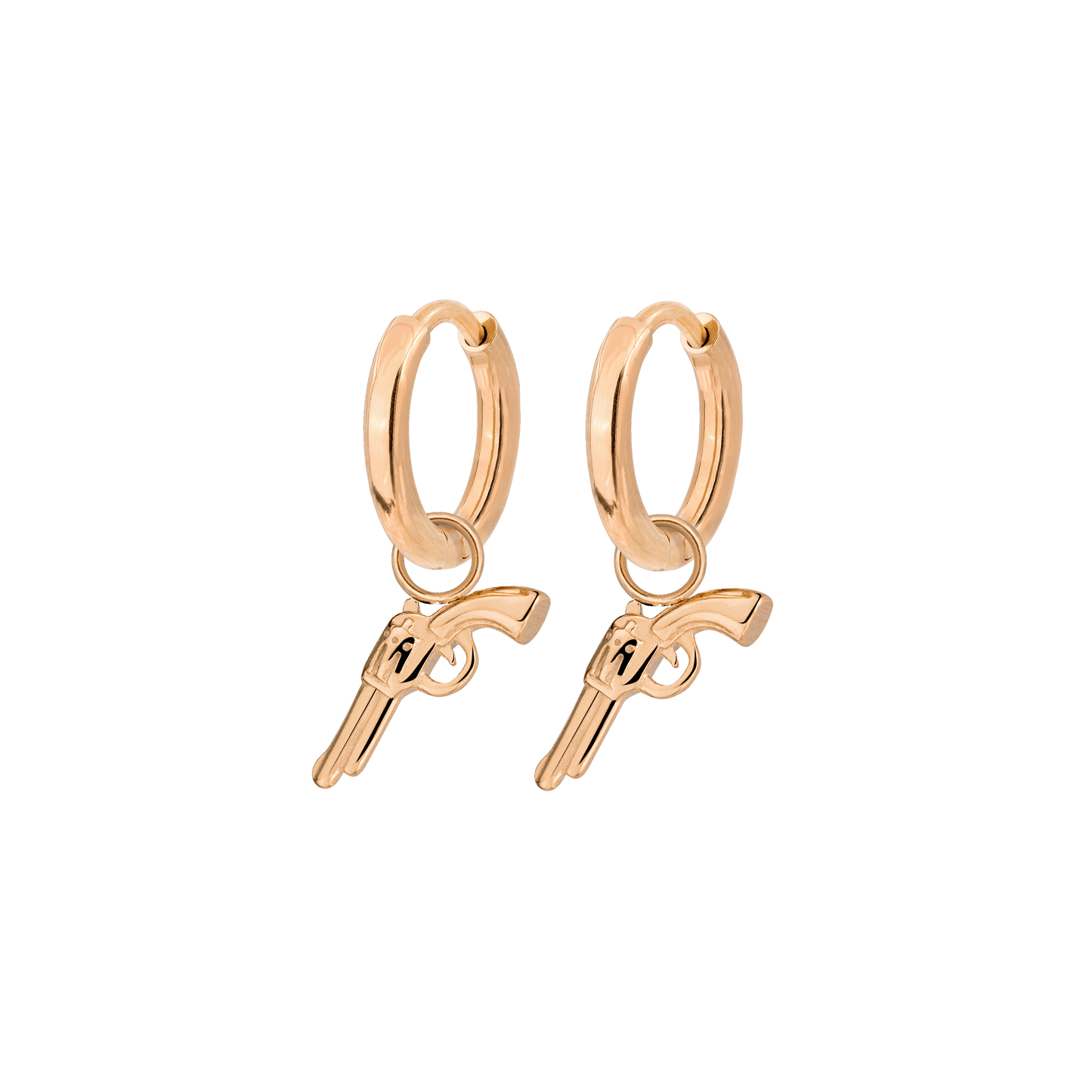 Bulletproof Hoop Set Baby Oro Rosa