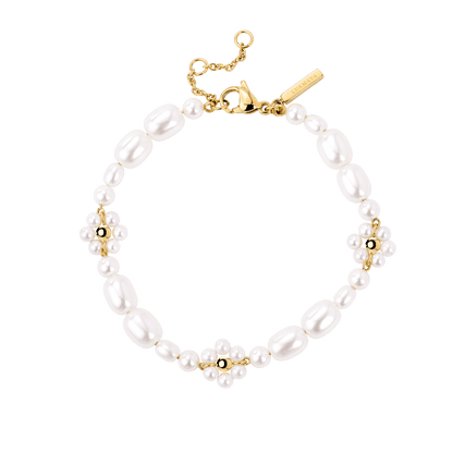Flowery Pearls Bracciale Oro
