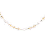 Flowery Pearls Choker Oro