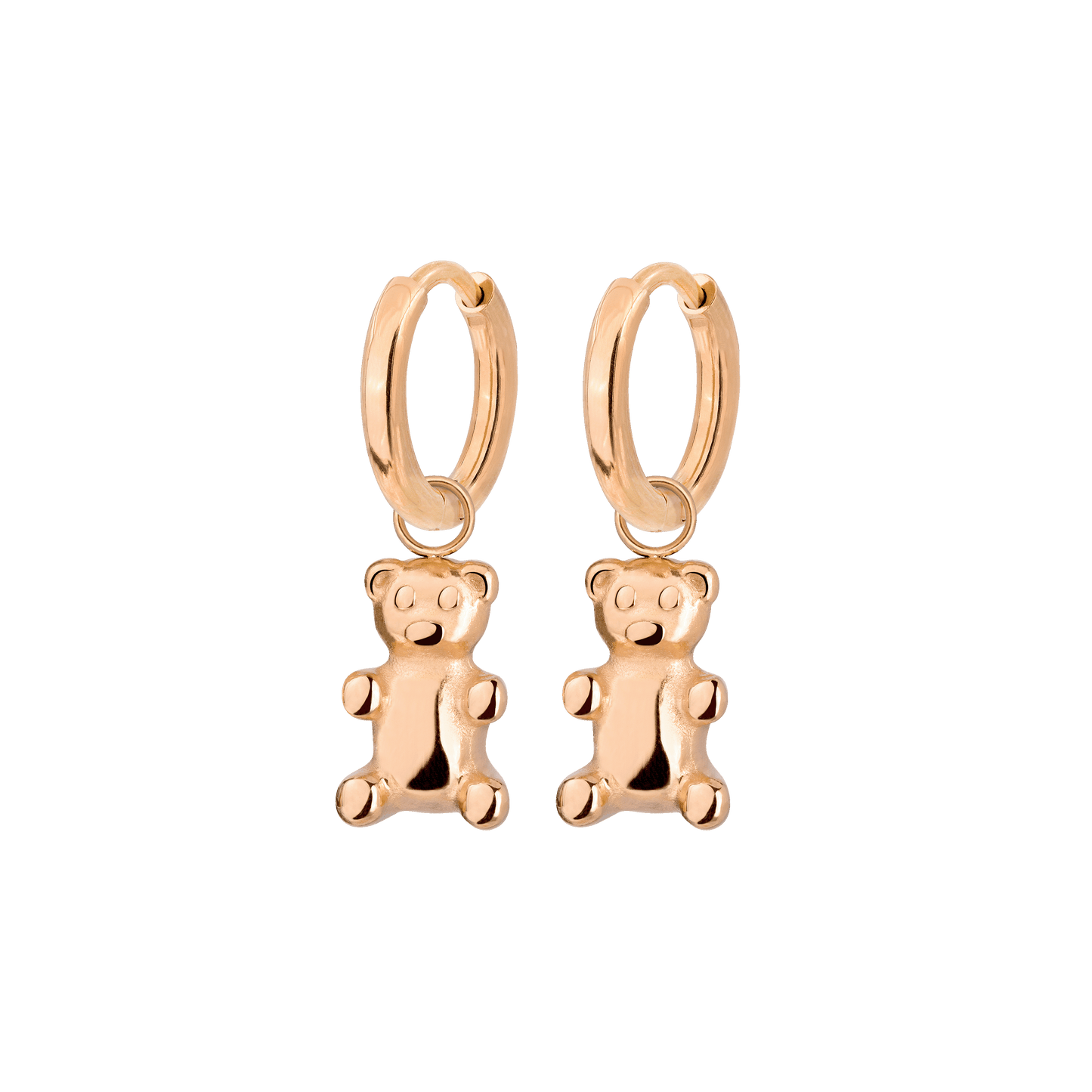 Fortune Bear Hoop Set Baby Oro Rosa