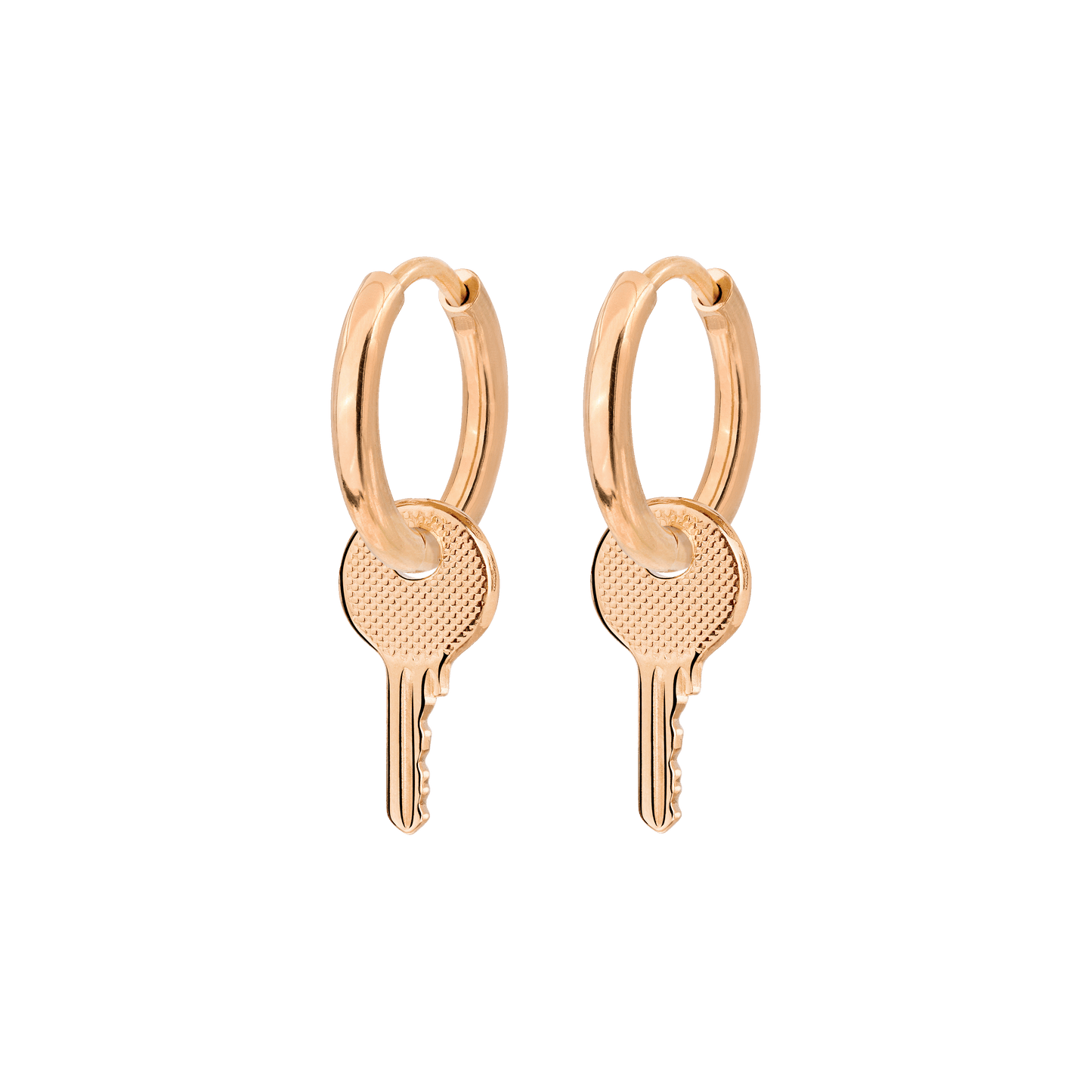 Low-key Hoop Set Small Oro Rosa