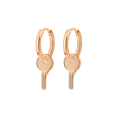 Low-key Hoop Set Small Oro Rosa