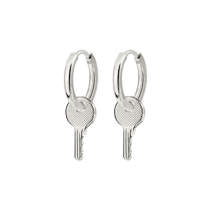 Low-key Hoop Set Small Argento