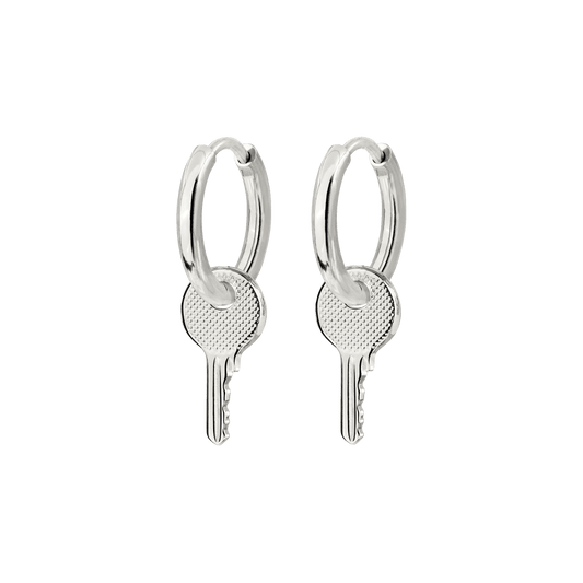 Low-key Hoop Set Small Argento