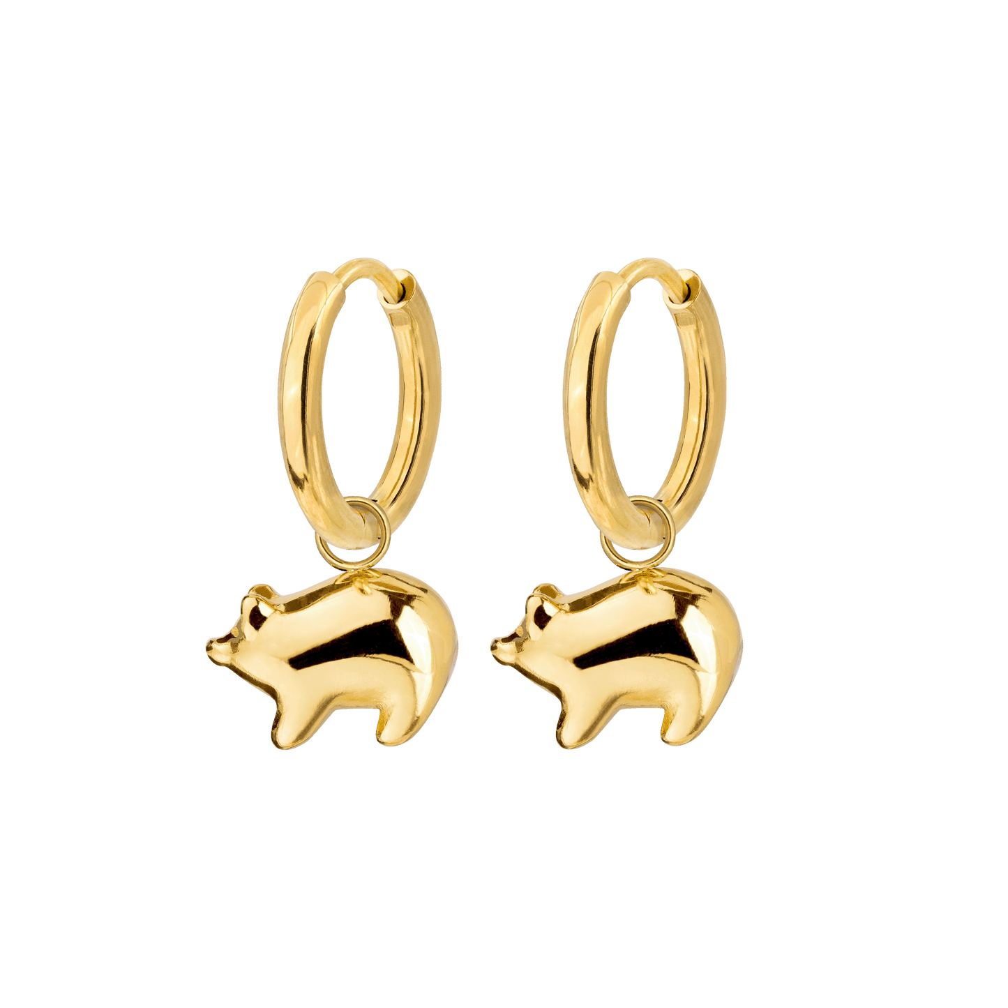 Piggy Hoop Set Small Oro
