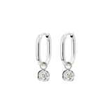 Rose Oval Hoop Set Baby Argento