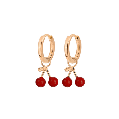 Very Cherry Hoop Set Baby Oro Rosa