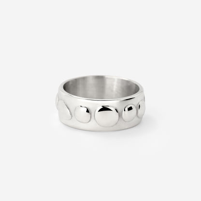 Boho Beads Anello Argento