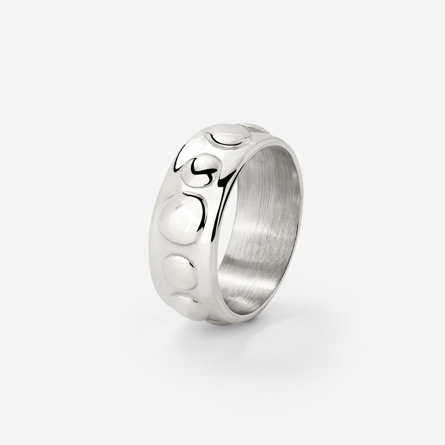 Boho Beads Anello Argento