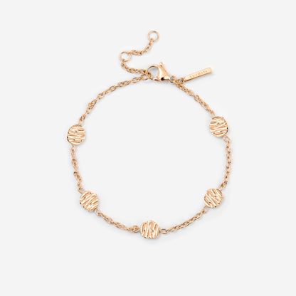 Boho Coin Bracciale Oro Rosa