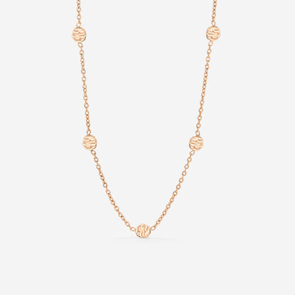Boho Coin Collana Oro Rosa