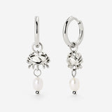 Crab Chaser Hoop Set Small Argento